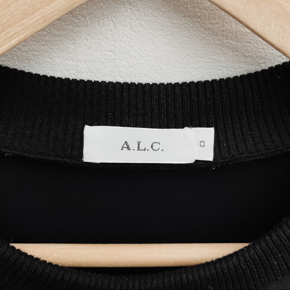 A.L.C. Lindsey Ruffle Cold Shoulder Top Black Women’s 0 - Picture 14 of 16